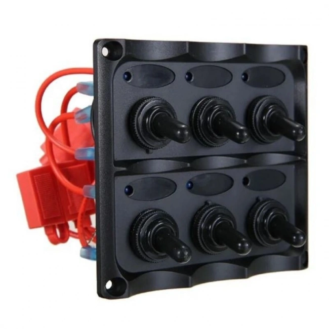 6lı ON-OFF Toggle Switch Panel