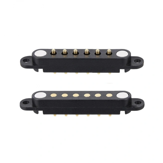 6-Pin 2.54mm Pogo Pin Manyetik Konnektör Takımı - Kulaklı