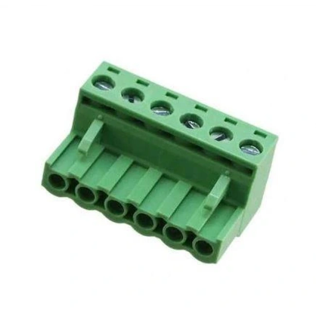 6 Pin 5.08mm Dişi Geçmeli Yeşil Klemens