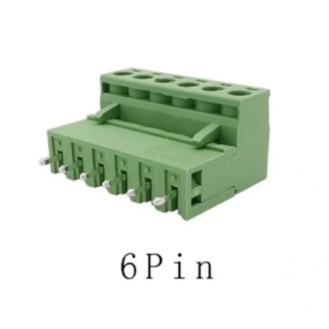 6 Pin 5.08mm Geçmeli 90C Takım Klemens