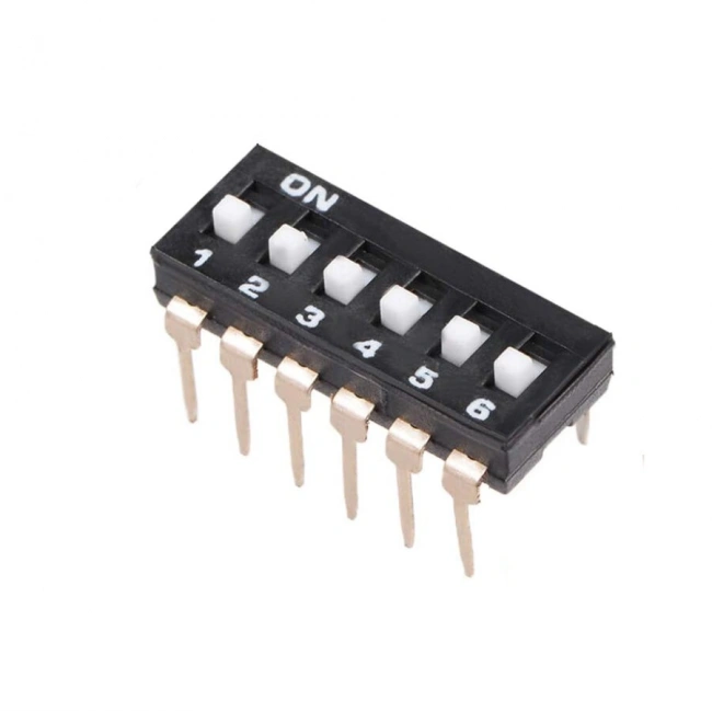 6-Pin Entegre Tip Dip Switch