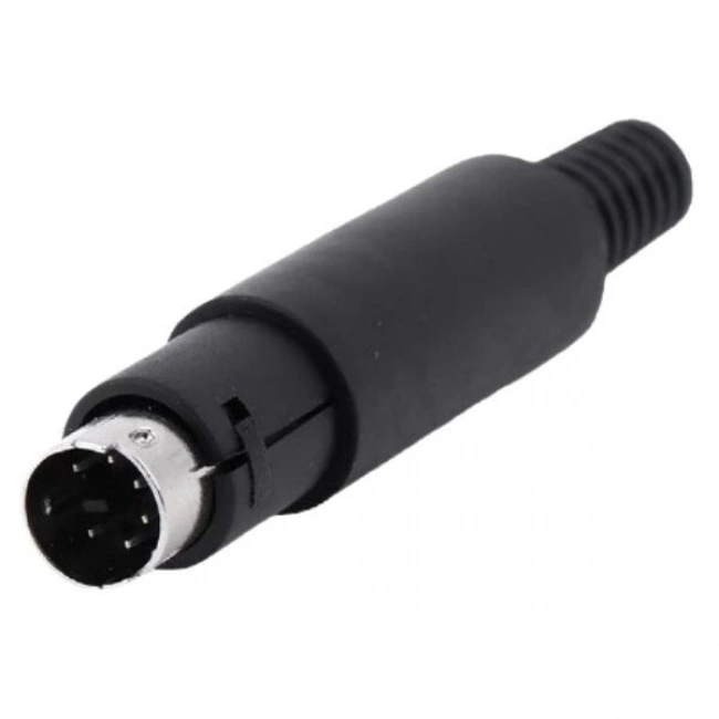 6 Pin Erkek Mini DIN Konnektör