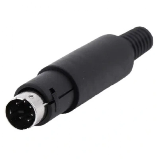 6 Pin Erkek Mini DIN Konnektör