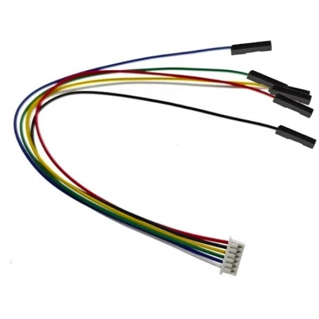 6-Pin JST 1.25mm Dişi - 2.54mm Dişi Dupont Dönüştürücü Kablo - 20cm