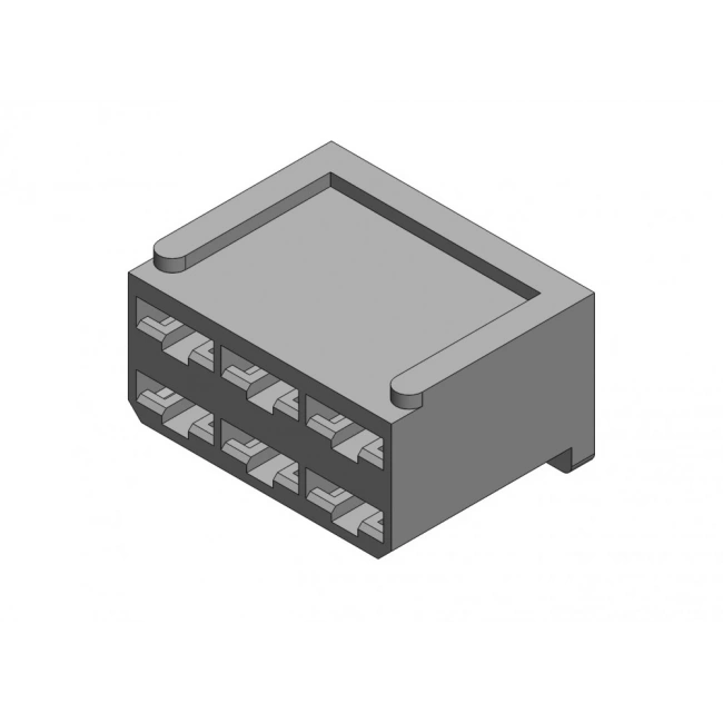 601 Erkek Konnektör Şeffaf 100 Adet