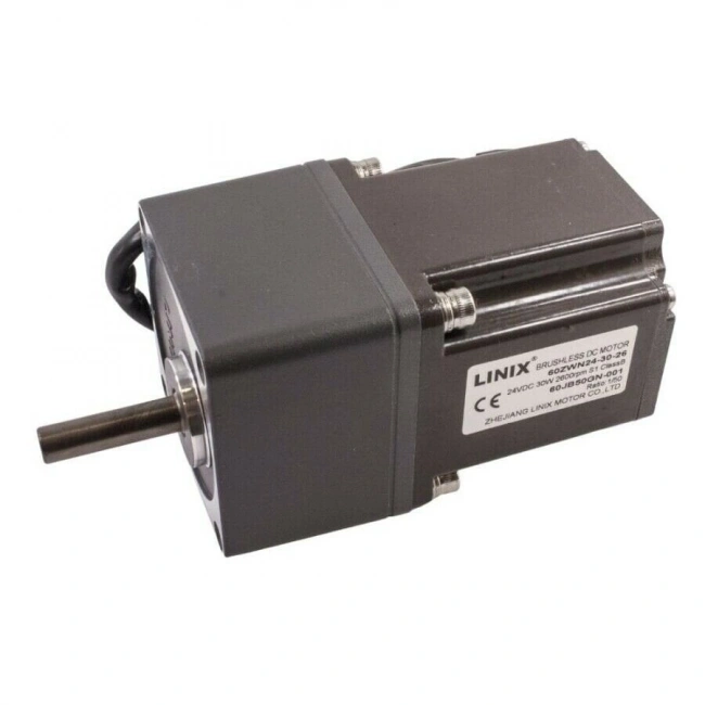 60ZWN24-30-A / 60JB50GN 24V 30W 52RPM Redüktörlü Brushless DC Motor