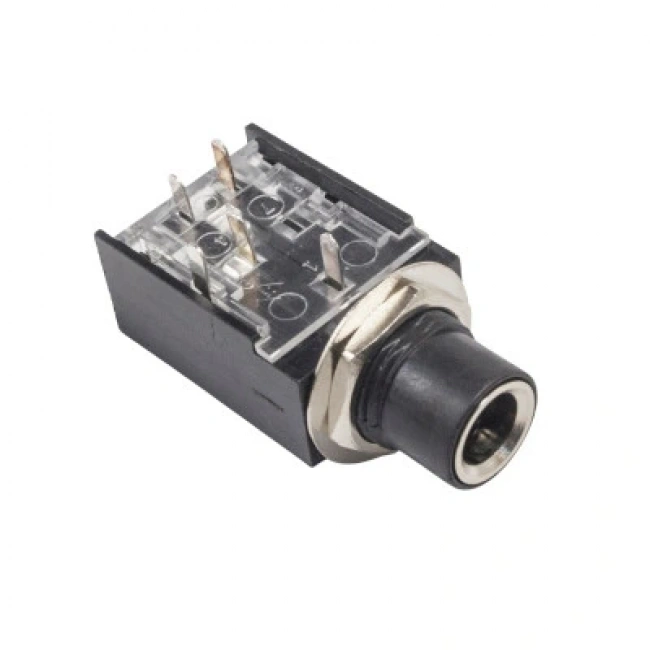 6.3mm Stereo Jack Dişi - PCB Tip