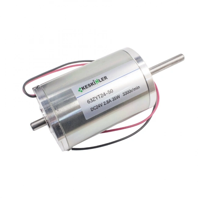 63ZYT24-50 24V 2.8A 35W 3300Rpm Dc Motor
