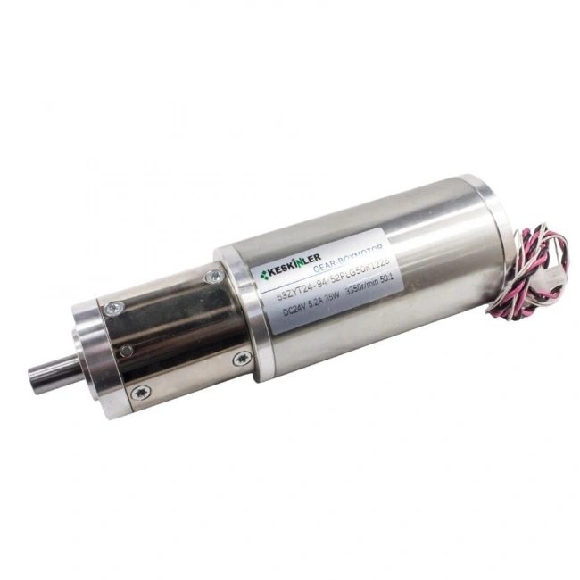 63ZYT24-94 24V 70RPM Planet Redüktörlü Termik Sigortalı Dc Motor