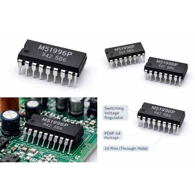 M51996P PDIP-14 PMIC - Anahtarlama Voltaj Regülatörü