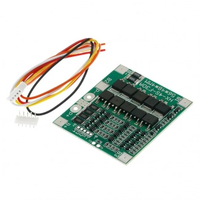 4S 30A LiFePO4 Batarya BMS Balanslı 3.2V Pil Şarj Kartı (Yeşil)
