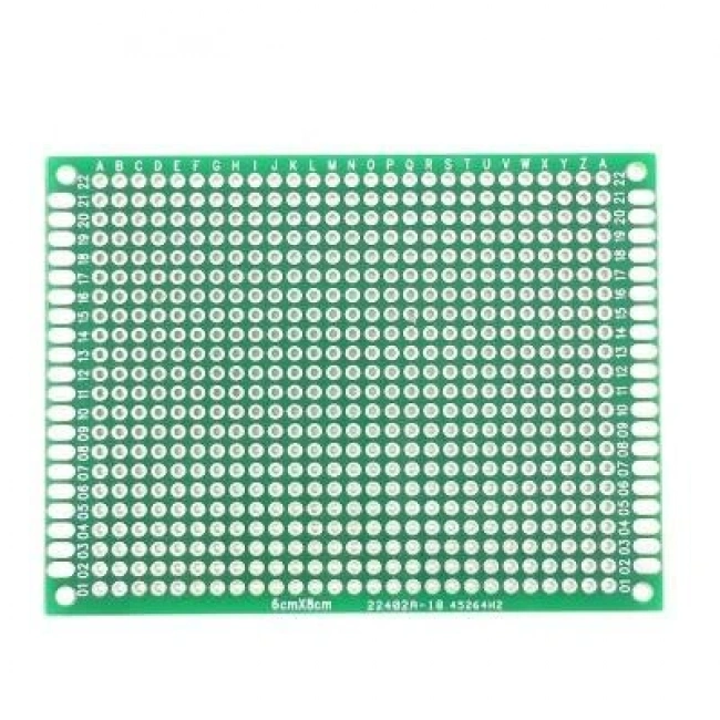 6x8cm Epoxy Çift Taraflı Delikli Plaket