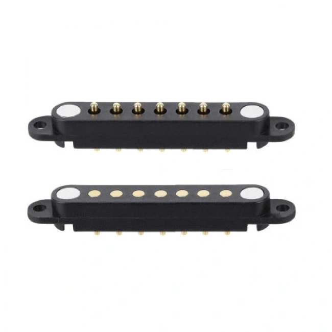 7-Pin 2.54mm Pogo Pin Manyetik Konnektör Takımı - Kulaklı