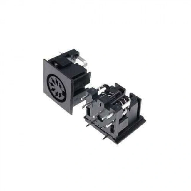 7 Pin Dişi DIN Konnektör - Panel Tipi