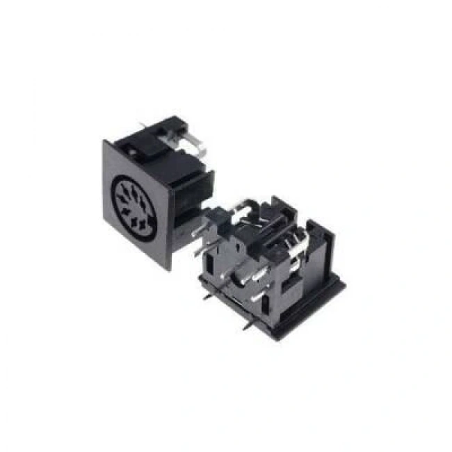 7 Pin Dişi DIN Konnektör - Panel Tipi