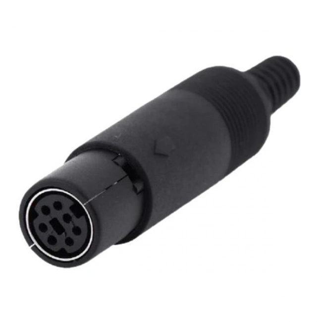 7 Pin Dişi Mini DIN Konnektör