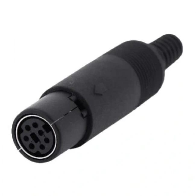 7 Pin Dişi Mini DIN Konnektör