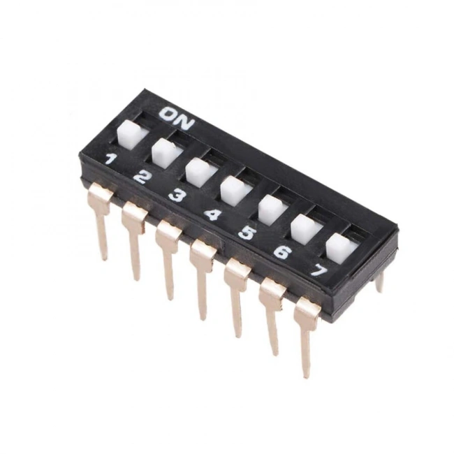 7-Pin Entegre Tip Dip Switch