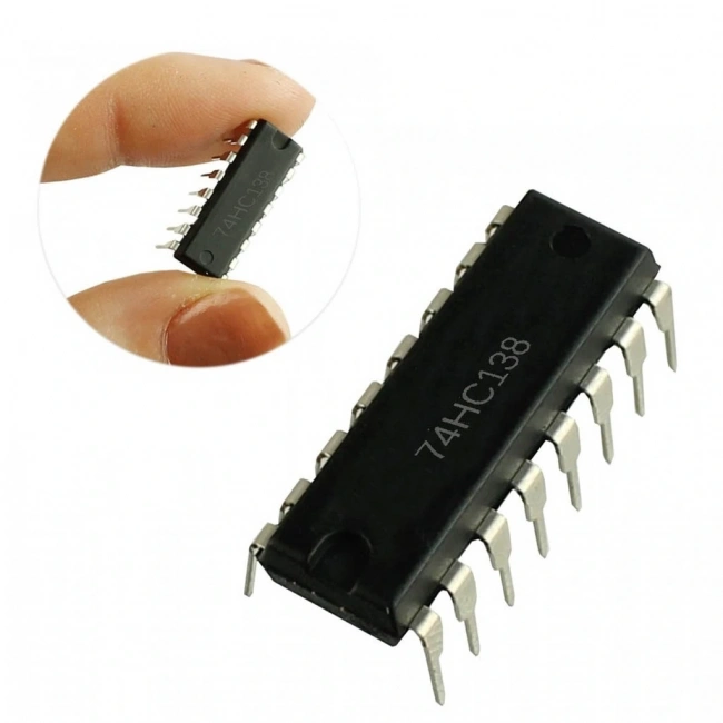 74HC138 Decoder / Demultiplexer Entegresi Dip-16