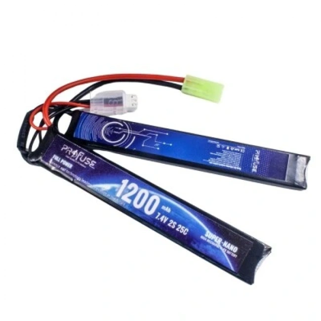 7.4V 2S 1200mAh 25C Airsoft Lipo Batarya