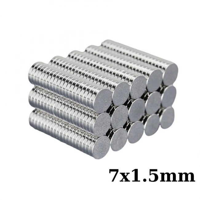 7x1.5mm Neodyum Güçlü Mıknatıs - Neodim Magnet