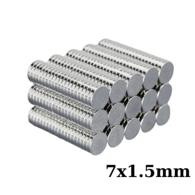 7x1.5mm Neodyum Güçlü Mıknatıs - Neodim Magnet