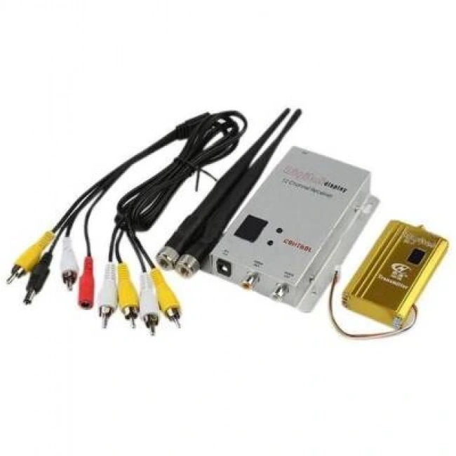 8 Kanal FPV Kablosuz Görüntü Aktarıcı Set 1.2 Ghz 1500 mW