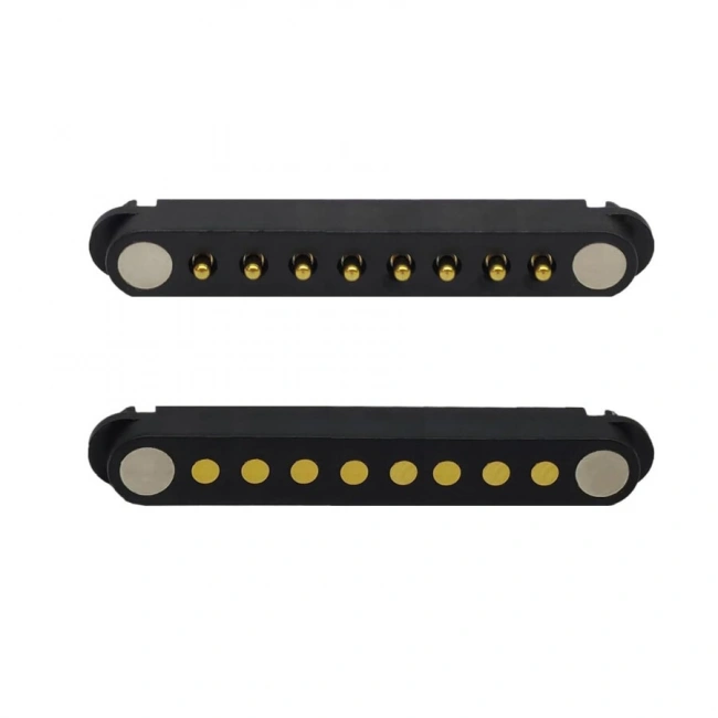 8-Pin 2.54mm Pogo Pin Manyetik Konnektör Takımı