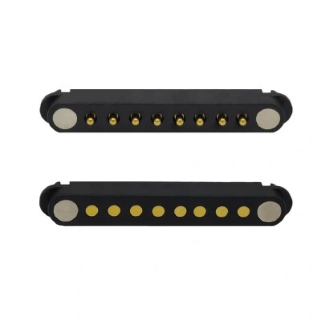 8-Pin 2.54mm Pogo Pin Manyetik Konnektör Takımı