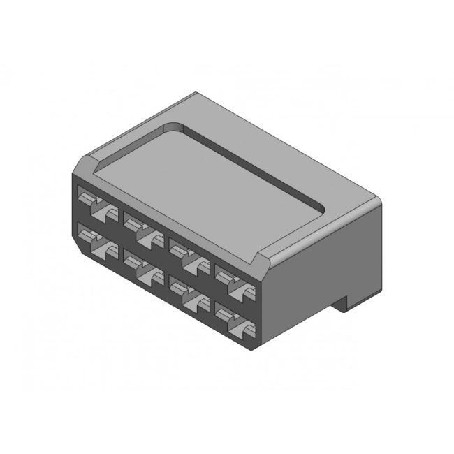 801 Erkek Konnektör Şeffaf 100 Adet