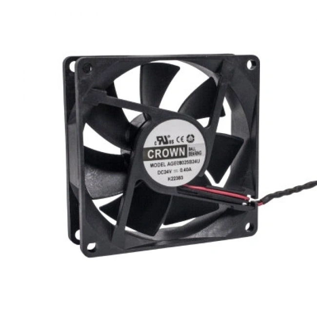 80x80x25mm 24V 0.40A Fan 2 Kablolu