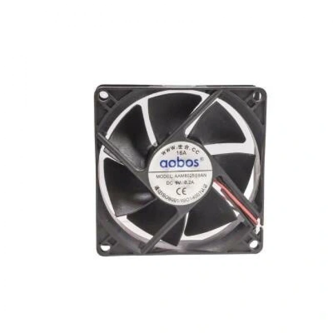 80x80x25mm 9V 0.2A Fan 2 Kablolu