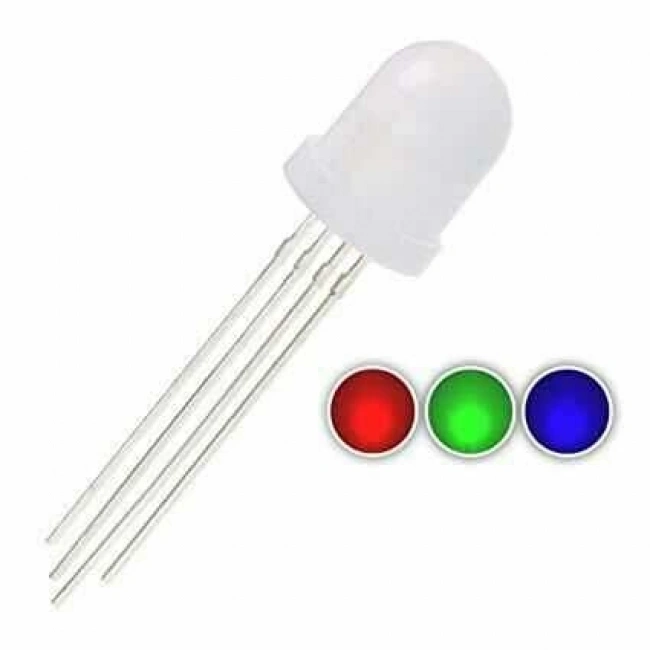 8mm RGB LED 4 Bacaklı Ortak Katot
