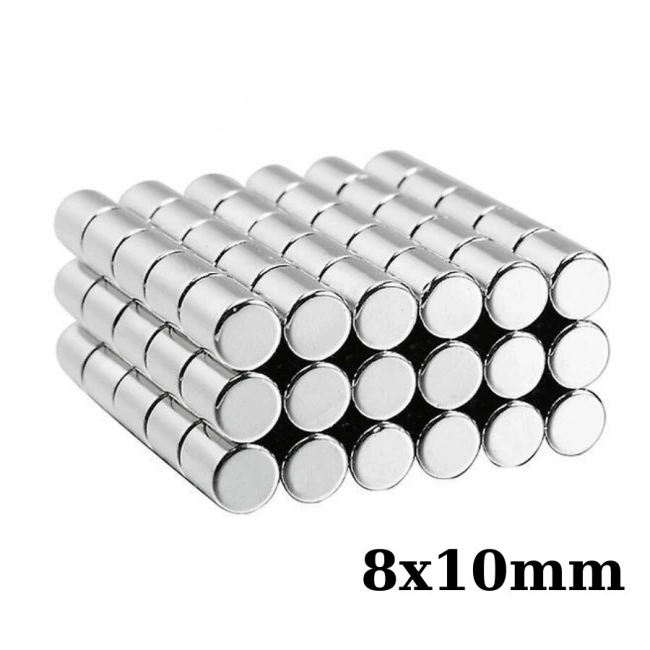 8x10mm Neodyum Güçlü Mıknatıs - Neodim Magnet