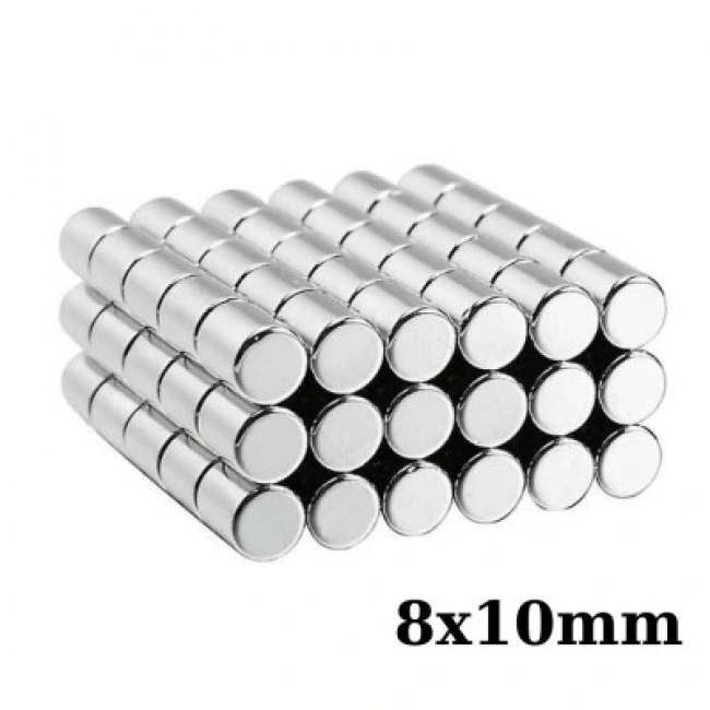 8x10mm Neodyum Güçlü Mıknatıs - Neodim Magnet