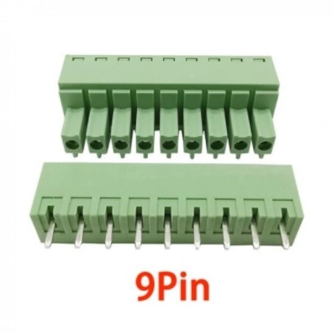 9 Pin 3.81mm Geçmeli 180C Takım Klemens