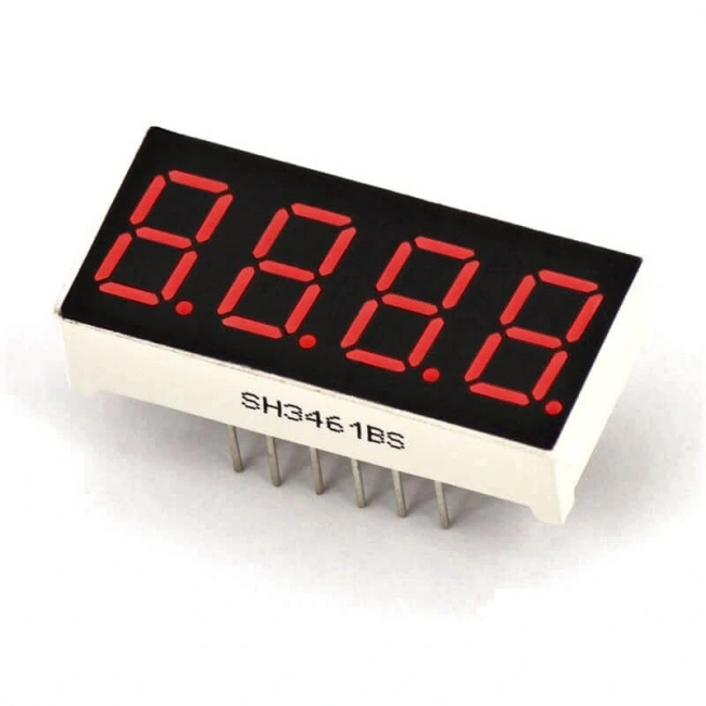 9.2mm 4lü 7 Segment Display Ekran Kırmızı Ortak Anot
