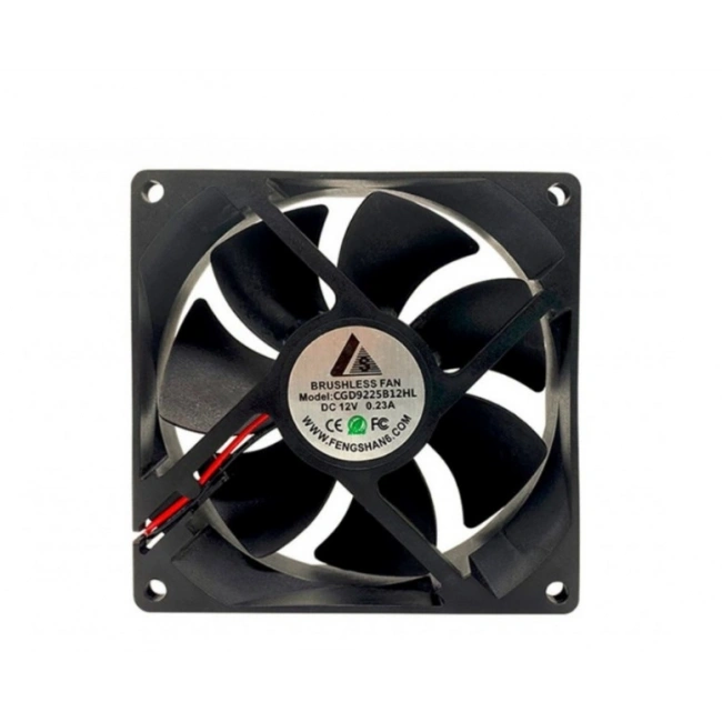 92x92x25 DC 12V 0,23A Brushless Cooling Fan (3 Kablo)