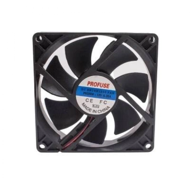 92x92x25mm 12V 0.25A Fan 2 Kablolu