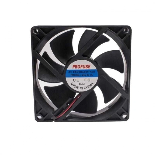 92x92x25mm 24V 0.10A Fan 2 Kablolu