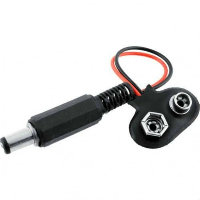 9V Pil Başlığı Jaklı Arduino Uyumlu