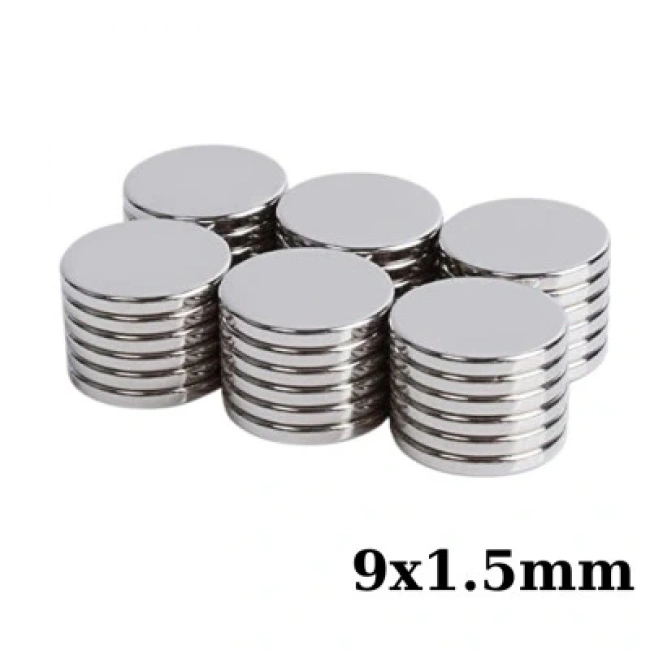 9x1.5mm Neodyum Güçlü Mıknatıs - Neodim Magnet
