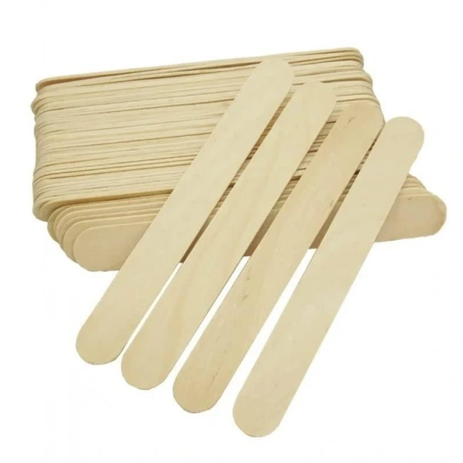 Abeslang - Ahşap Dil Çubuğu Geniş 50li Paket