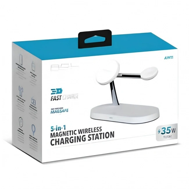 ACL 15W 3in1 Kablosuz Magsafe Şarj Standı AW11