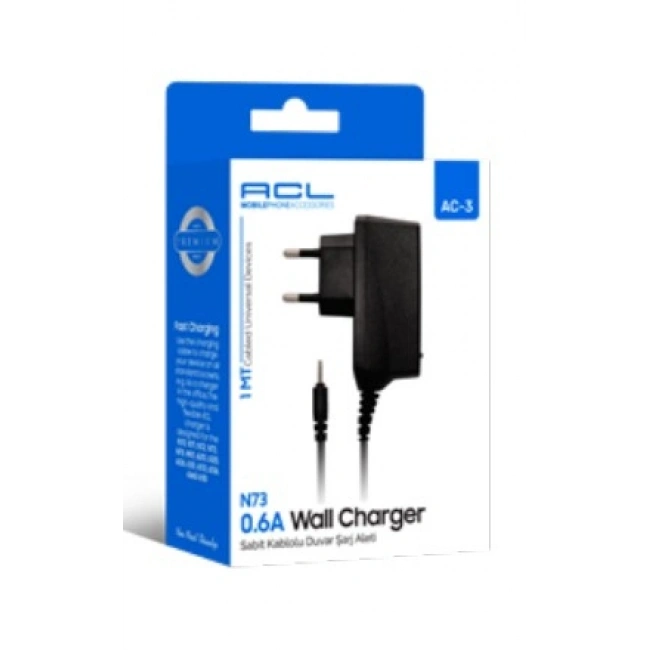 ACL AC-3 N73 0.6A 1mt Sabit Kablolu Şarj Aleti