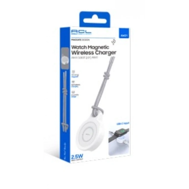 ACL AW21 USB-C Girişli 2,5W Wireless Akıllı Saat Şarj Aleti