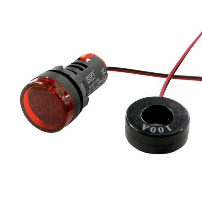 AD136-22DSA-K 100A Ampermetre - Kırmızı