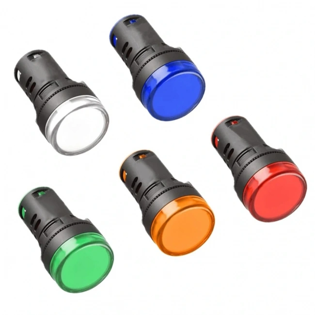 AD22-22DS 22MM Sinyal Lambası Kırmızı 24V