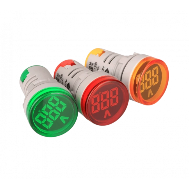 AD22-22V 22mm Dijital Voltmetre 20-500V AC Yeşil