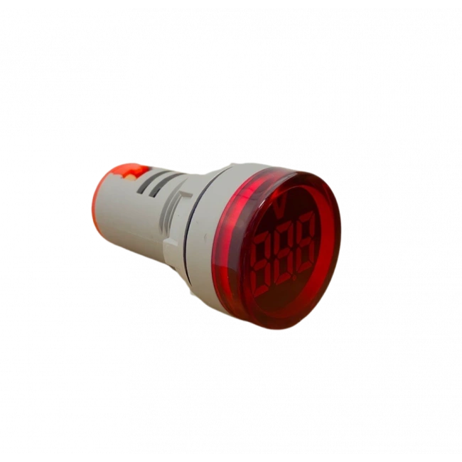 AD22-22V-DC 22mm Dijital Voltmetre 5-50V DC Kırmızı